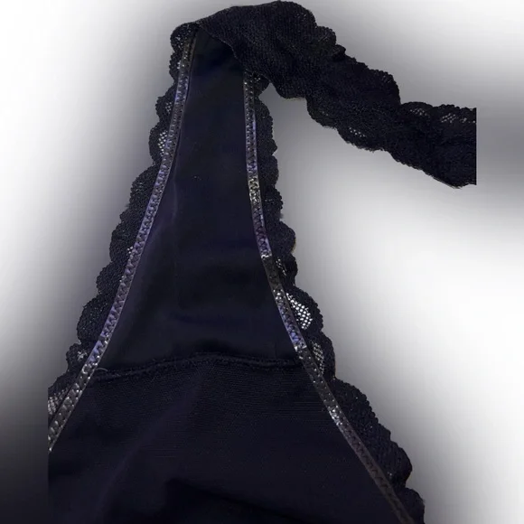 PINK - Lace Halter Bralette - Picture 3 of 10